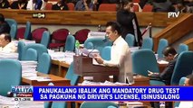 Panukalang ibalik ang mandatory drug test sa pagkuha ng driver's license, isinusulong