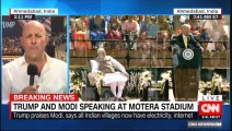 Donlad Trump and Modi speaking at Motera stadium. #DonaldTrump #News #India