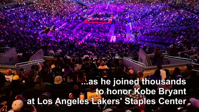 Thousands attend LA memorial for Kobe Bryant and daughter