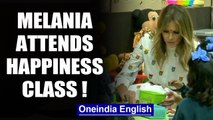 US first lady Melania Trump attends happiness class at a Delhi school | Oneindia News