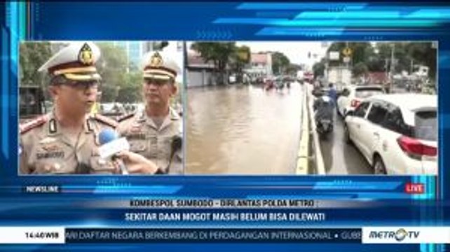 Genangan Air Mulai Surut, Lalin di Gunung Sahari Masih Padat