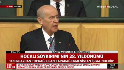 Bahçeli: Hocalı Türk'tür, Dağlık Karabağ Türk'tür