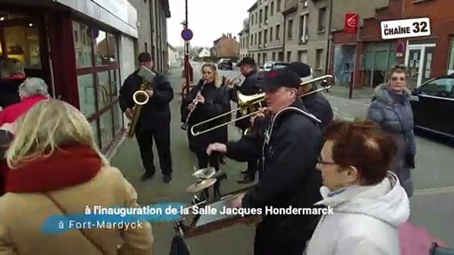 à l'inauguration de la Salle Jacques Hondermarck à Fort-Mardyck