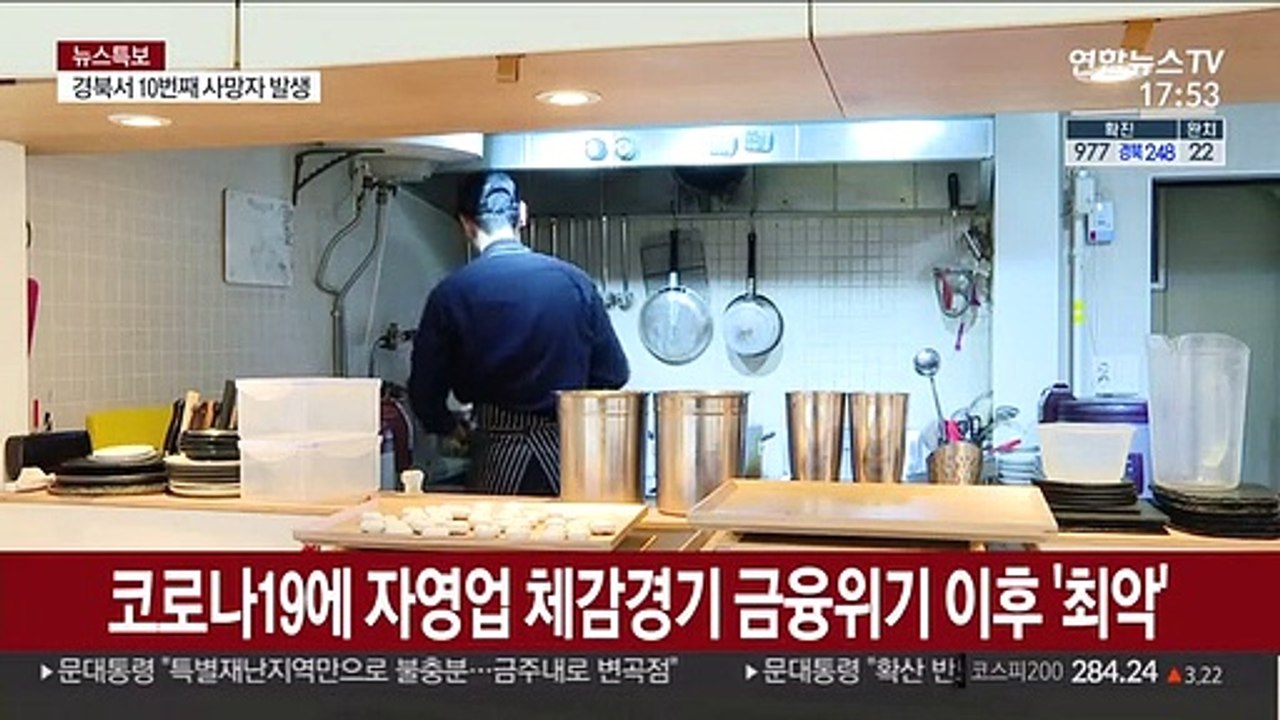 코로나19에 자영업 체감경기 금융위기 이후 '최악'