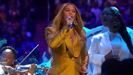 Beyonce Live Performance - Kobe Bryant Memorial Service