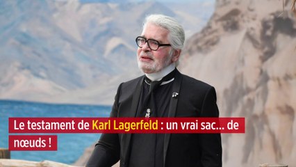 Le testament de Karl Lagerfeld : un vrai sac… de nœuds !