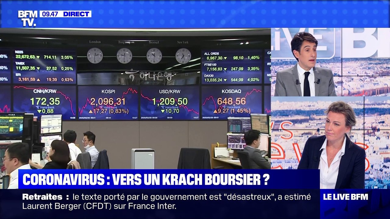 Coronavirus : vers un krach boursier ? - 25/02