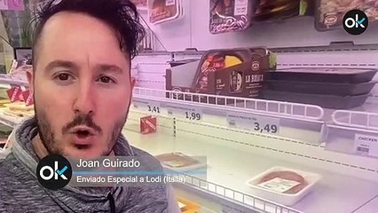 Los supers de Italia se quedan sin alimentos de primera necesidad