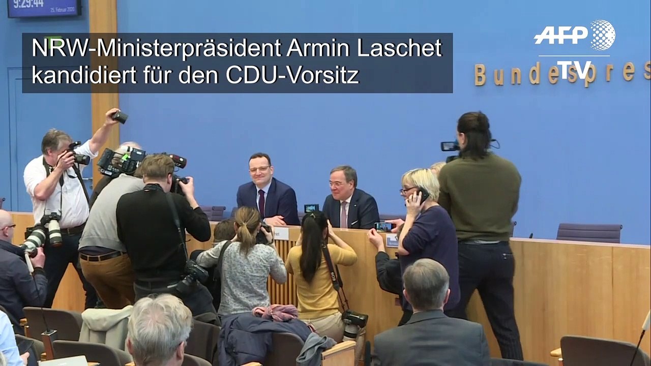 Laschet kandidiert mit Spahns Unterstützung für CDU-Vorsitz