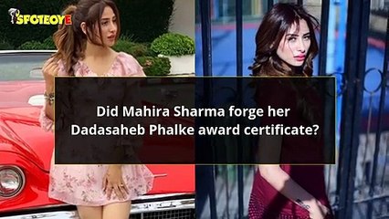 Bigg Boss 13: Did Mahira Sharma FORGE Her Dadasaheb Phalke Award Certificate? DPIFF Asks Lady To Apologise Or Face Legal Consequences