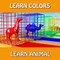 Learn Colors Learn Animal Name and Sound Gorillas with Animals Wild Eat Peppers Color for Children