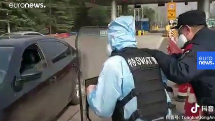 Video | Çin güvenlik güçlerinden koronavirüs tatbikatı