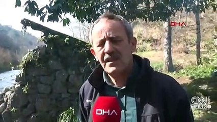 Rize'de tarihi kemer köprü çöktü