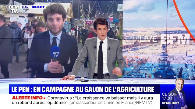 Virus: Le Pen veut des contrôles frontaliers - 25/02