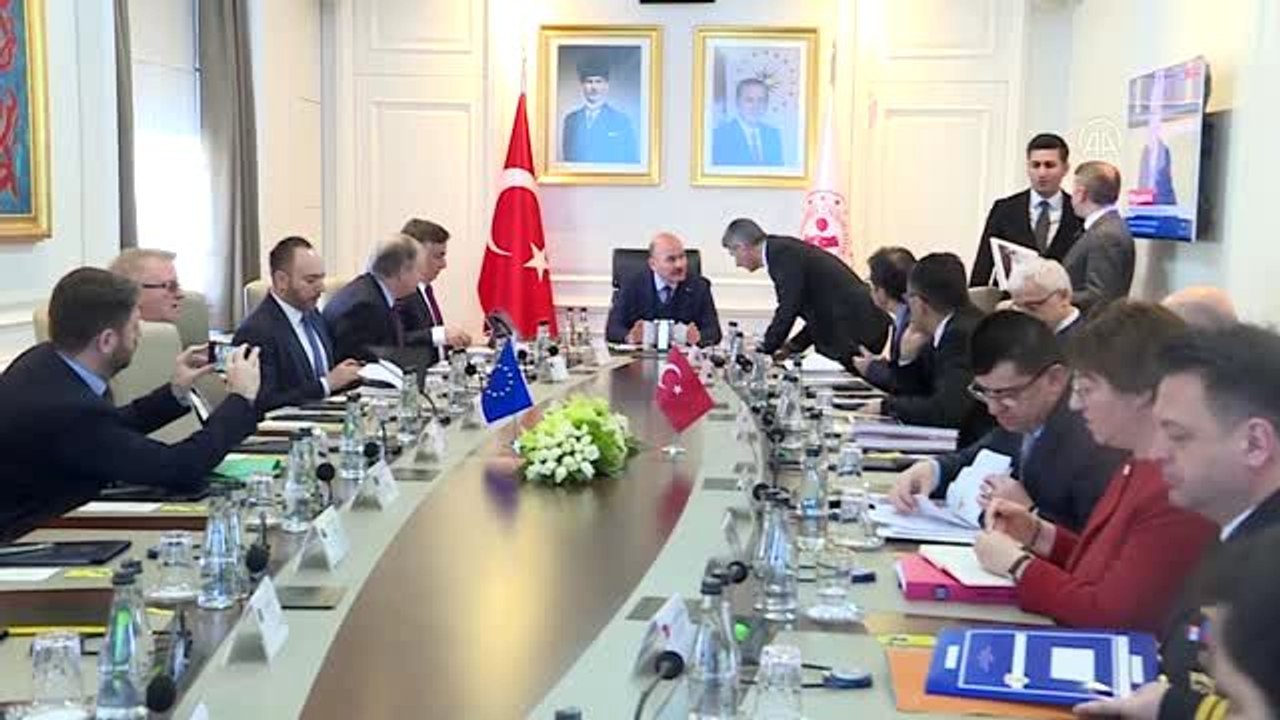 Bakan Soylu, Avrupa Parlamentosu Dış İlişkiler Komisyonu heyetini kabul etti