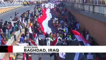 Les étudiants irakiens manifestent dans les rues de Bagdad