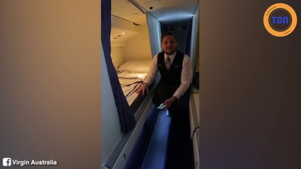 Un agent de bord d'une compagnie aérienne dévoile une trappe secrète, son rôle est... surprenant !