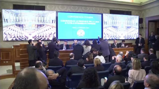 CORONAVIRUS, CONFERENZA STAMPA DI SALVINI CON I RESPONSABILI ECONOMICI DELLA LEGA
