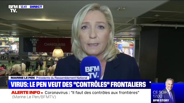 Coronavirus: selon Marine Le Pen, gouverner c'est prévoir, ce n'est pas parier sur le fait ou compter sur la chance