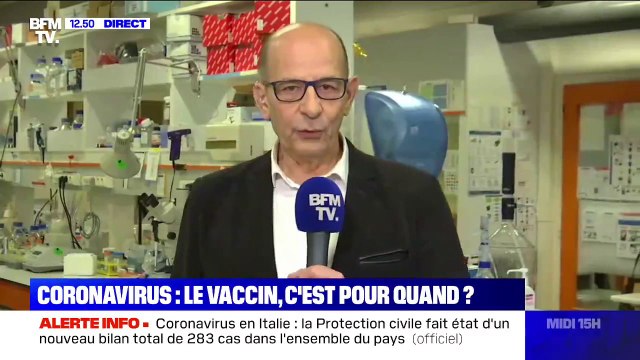 Coronavirus: ce chercheur à l'institut Pasteur prévoit un candidat-vaccin d'ici 6 à 8 mois