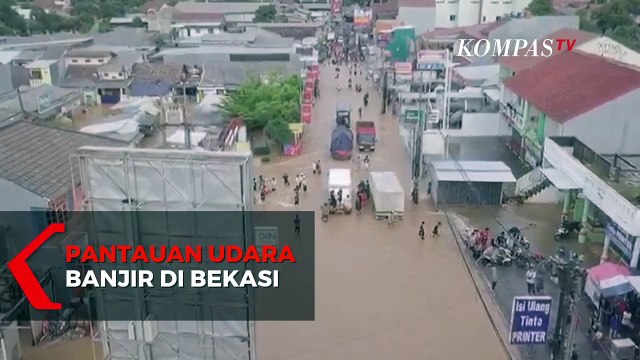 Inilah Pantauan Udara Banjir di Bekasi, 22 Lokasi Terendam Banjir