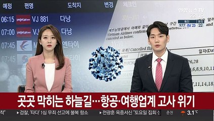 곳곳 막히는 하늘길…항공·여행업계 고사 위기