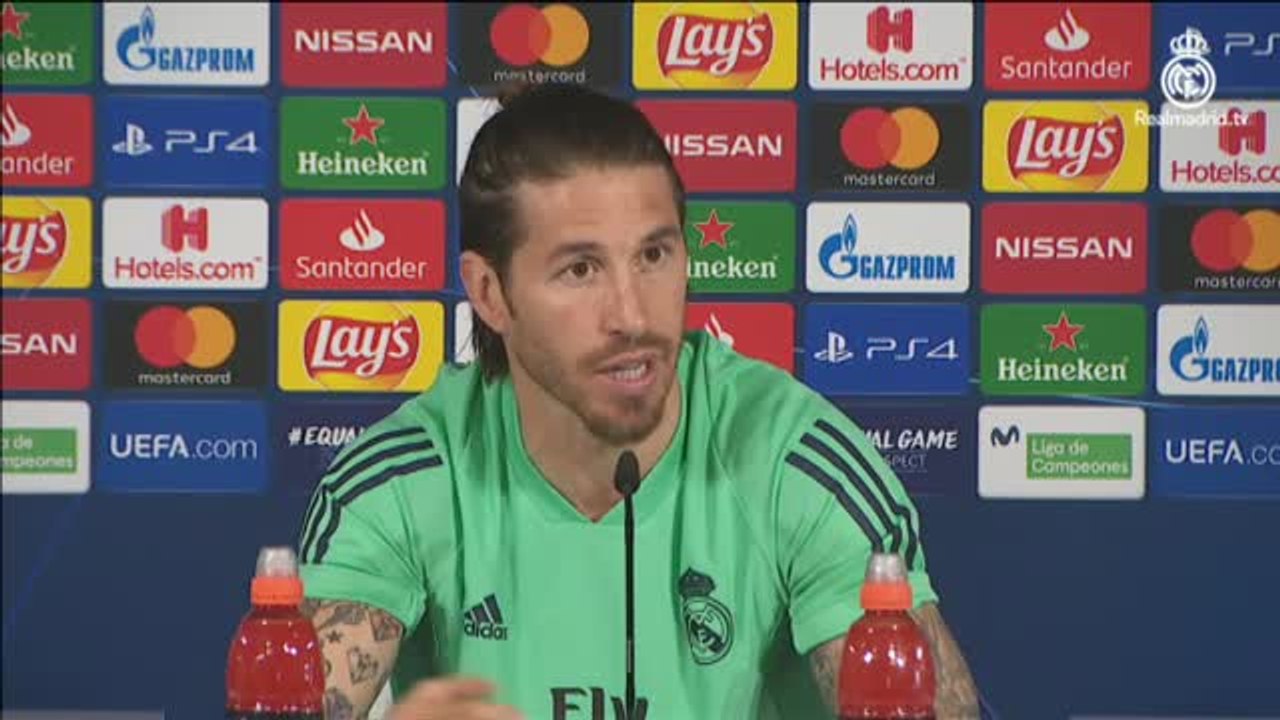 Sergio Ramos: "Es un poco ventajista hablar ahora de falta de gol"