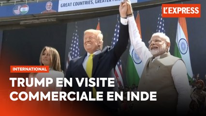 Donald Trump reçu en grande pompe en Inde