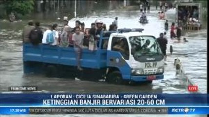 Green Garden Jakbar Masih Terendam Banjir