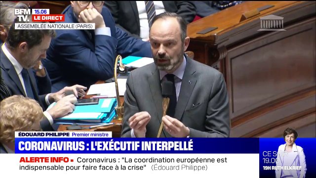 Édouard Philippe souligne que le système français est vigilant et alerte face au coronavirus