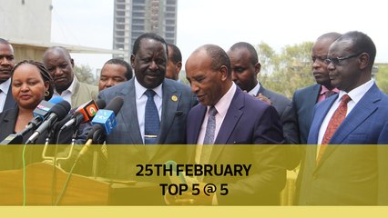Top 5 @ 5: Olekina blames Ruto, Raila hosts Mt Kenya governors, ELOG's electoral reforms