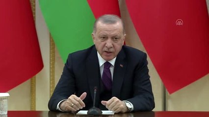 Erdoğan: "(Azerbaycan ile) Ticaret hacmimizi 2023'te 15 milyar dolara çıkaracağız, hedefimiz bu"