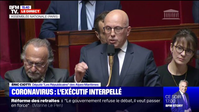 Coronavirus: Éric Ciotti (LR) réclame l'activation du plan pandémie et un contrôle aux frontières franco-italienne
