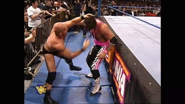 Bret Hart vs. Stone Cold (Ken Shamrock as  a referee)