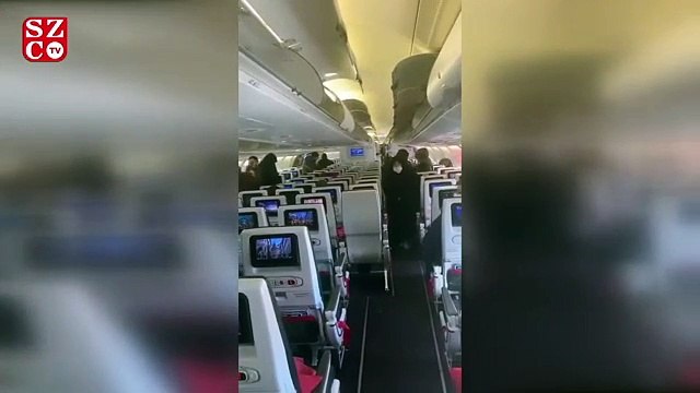 O uçağın içinden görüntüler...