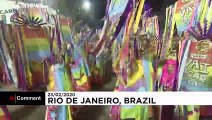 Samba schools show their talents at Rio Carnival parade