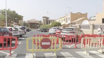 Policía Nacional custodia el hotel de Adeje (Tenerife)