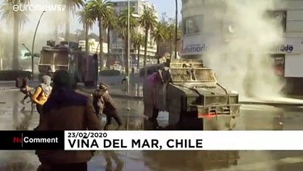 Viña del Mar: Autos in Flammen