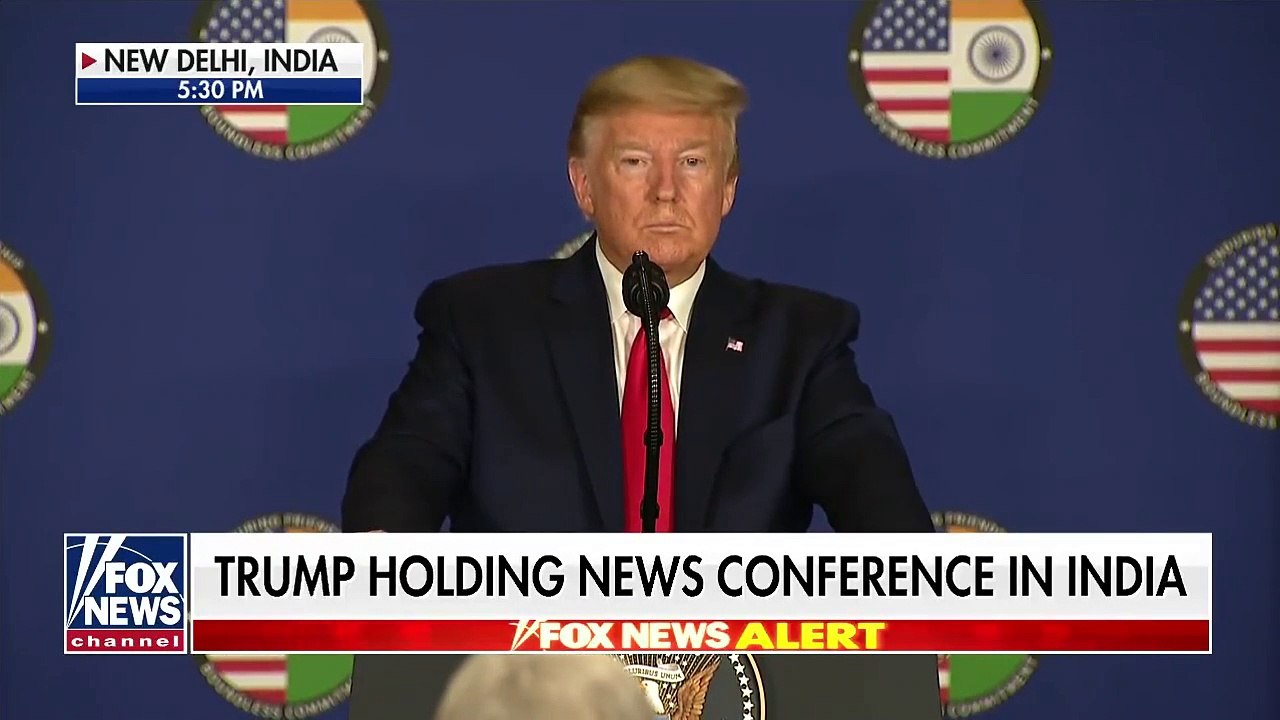 Trump takes aim at Justice Sotomayor at a press conference in India