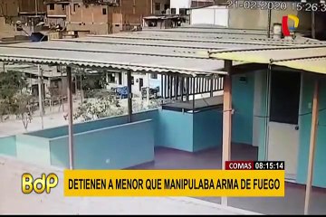 Menores caen con armas de fuego en Comas y San Juan de Lurigancho