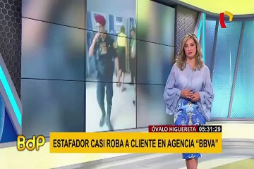 Surco: sujeto estuvo a punto de robar S/4.500 a cliente del BBVA