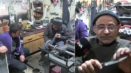 Sivaslı Bıçak Ustası, Çakma Bıçak Satan Merdiven Altı Firmalara İsyan Etti
