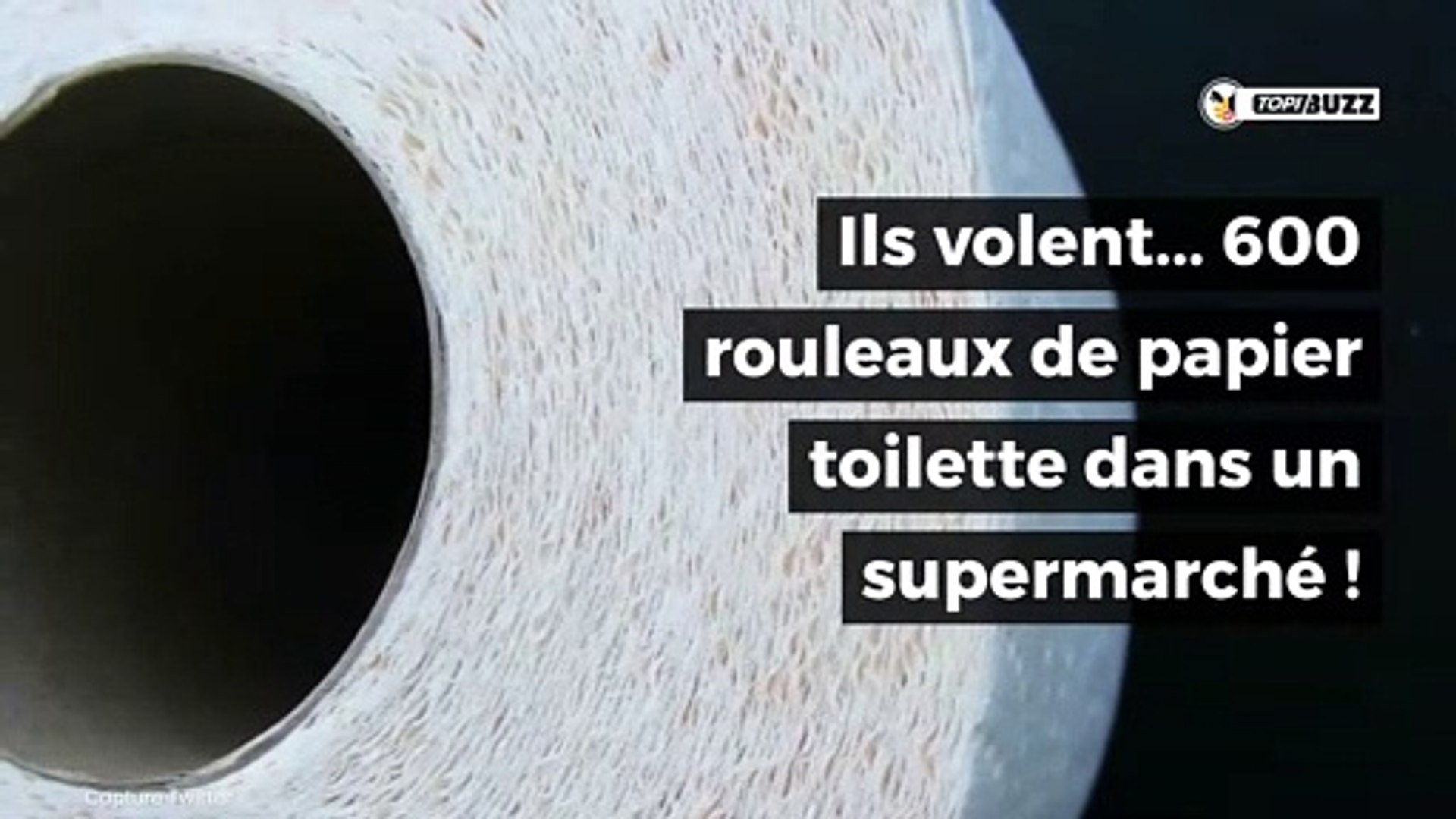 Ils volent 600 rouleaux de papier toilette en pleine hystérie autour du  coronavirus - Vidéo Dailymotion