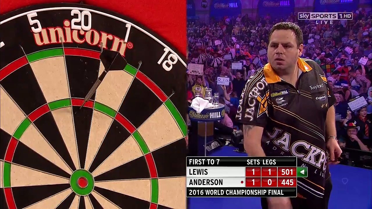 PDC World Darts Championship Final 2016 - Adrian Lewis vs Gary Anderson  1of2