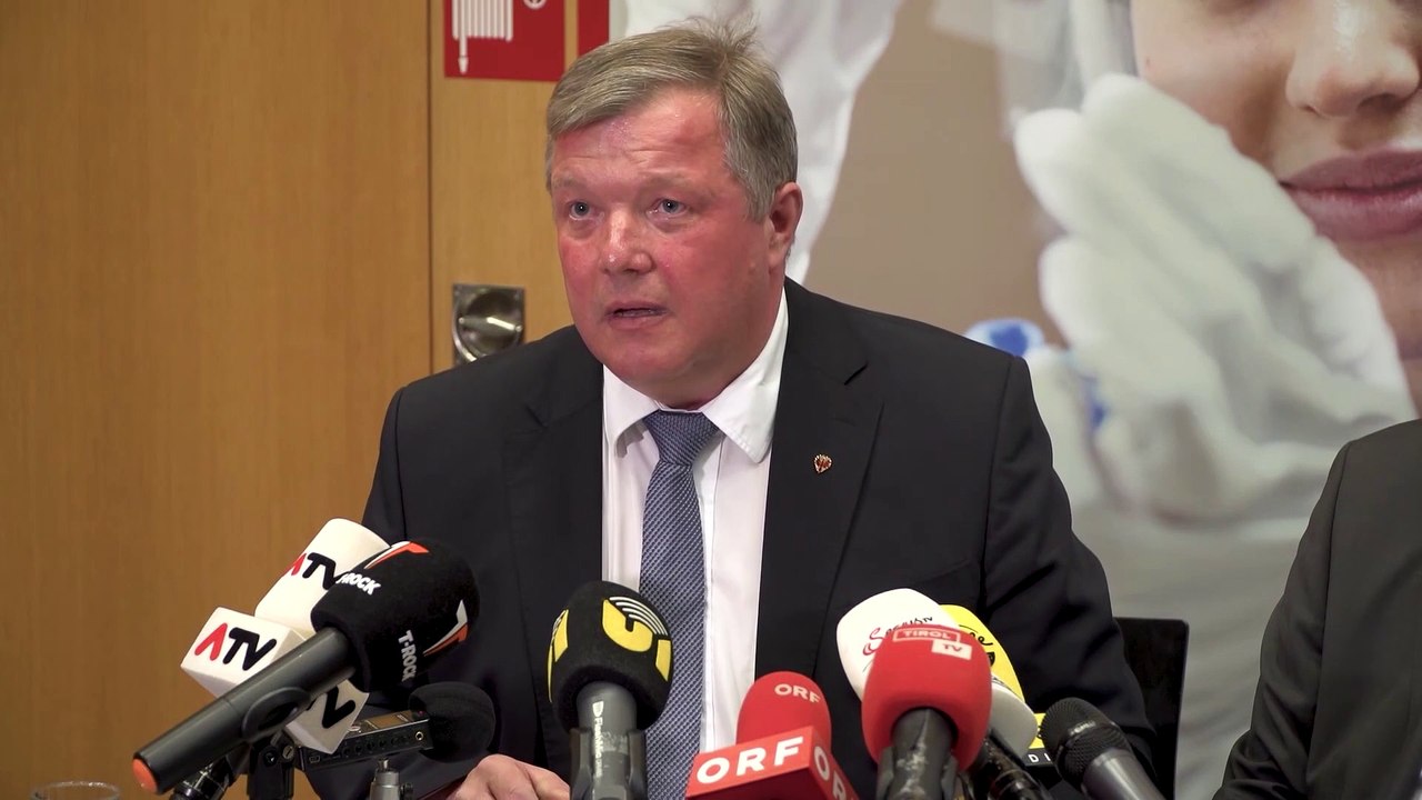 Pressekonferenz in Innsbruck zum Coronavirus