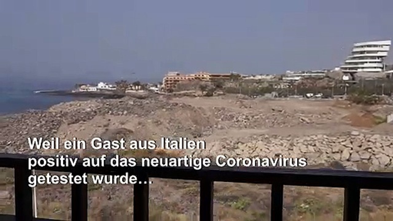Coronavirus: ausnahmezustand in hotel auf teneriffa