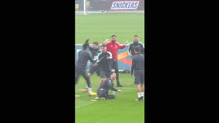 Juventus, keep away training ends very badly for Higuain and Ronaldo