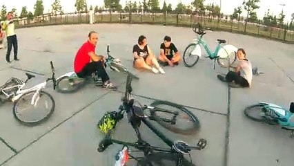 Yenikapı Miting Alanı, bisiklet sürücü adaylarının adresi oldu.