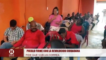 Mujer agradecida con el gobierno de rabel Correa