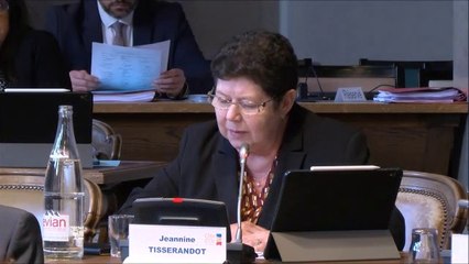 Jeannine TISSERANDOT. Voeu relatif à la filière viticole
